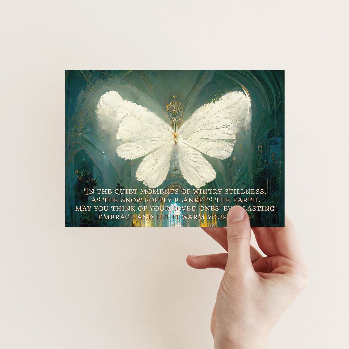 Sympathy Christmas Greeting Cards, Set of 24