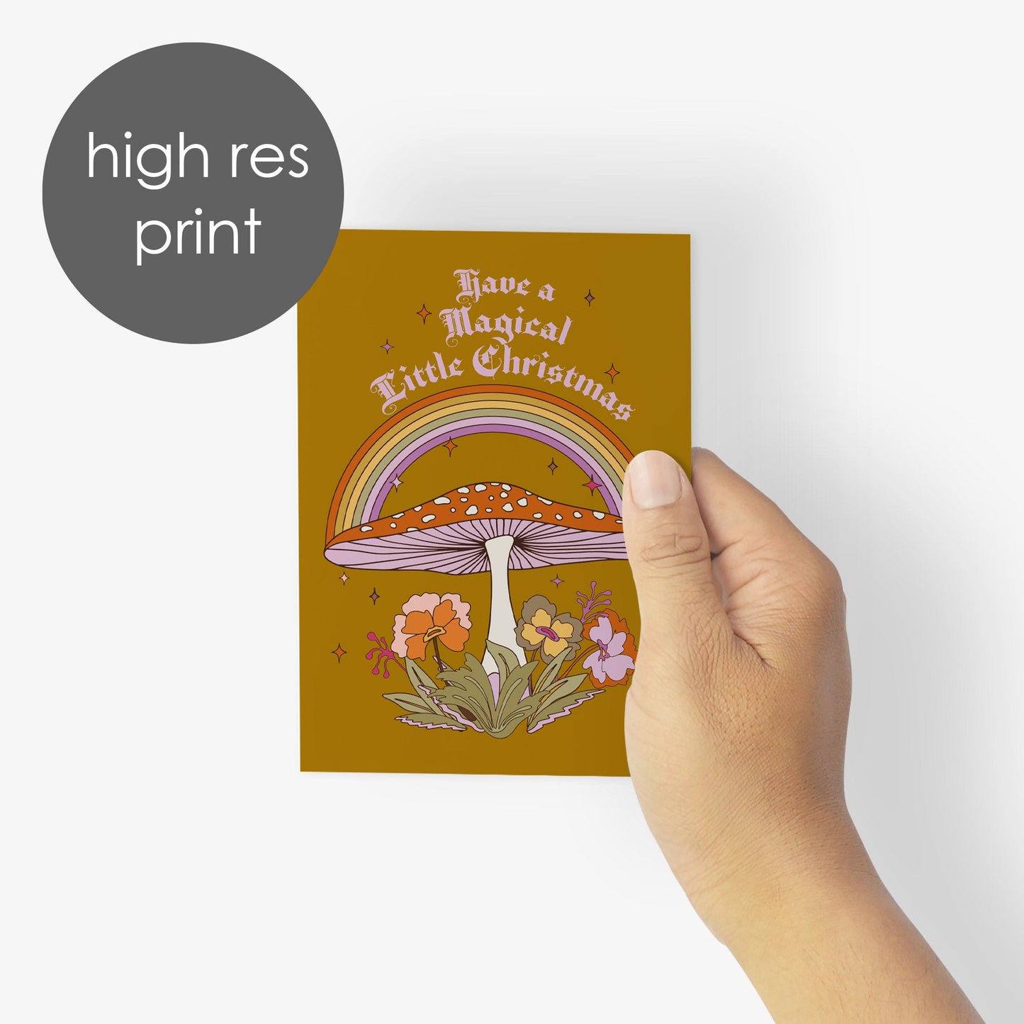Magic Mushroom Christmas Cards, Set of 24