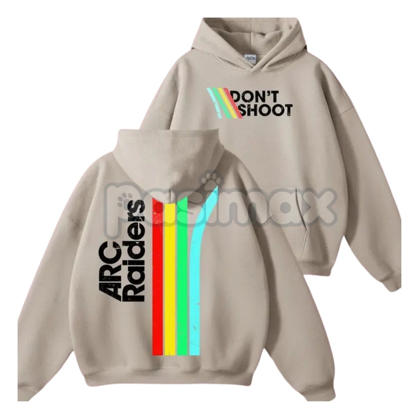 Don’t Shoot ARC Gaming 2-Side Hoodie – First Responder Roleplay Statement Pullover, Unique Gaming Apparel, Unisex