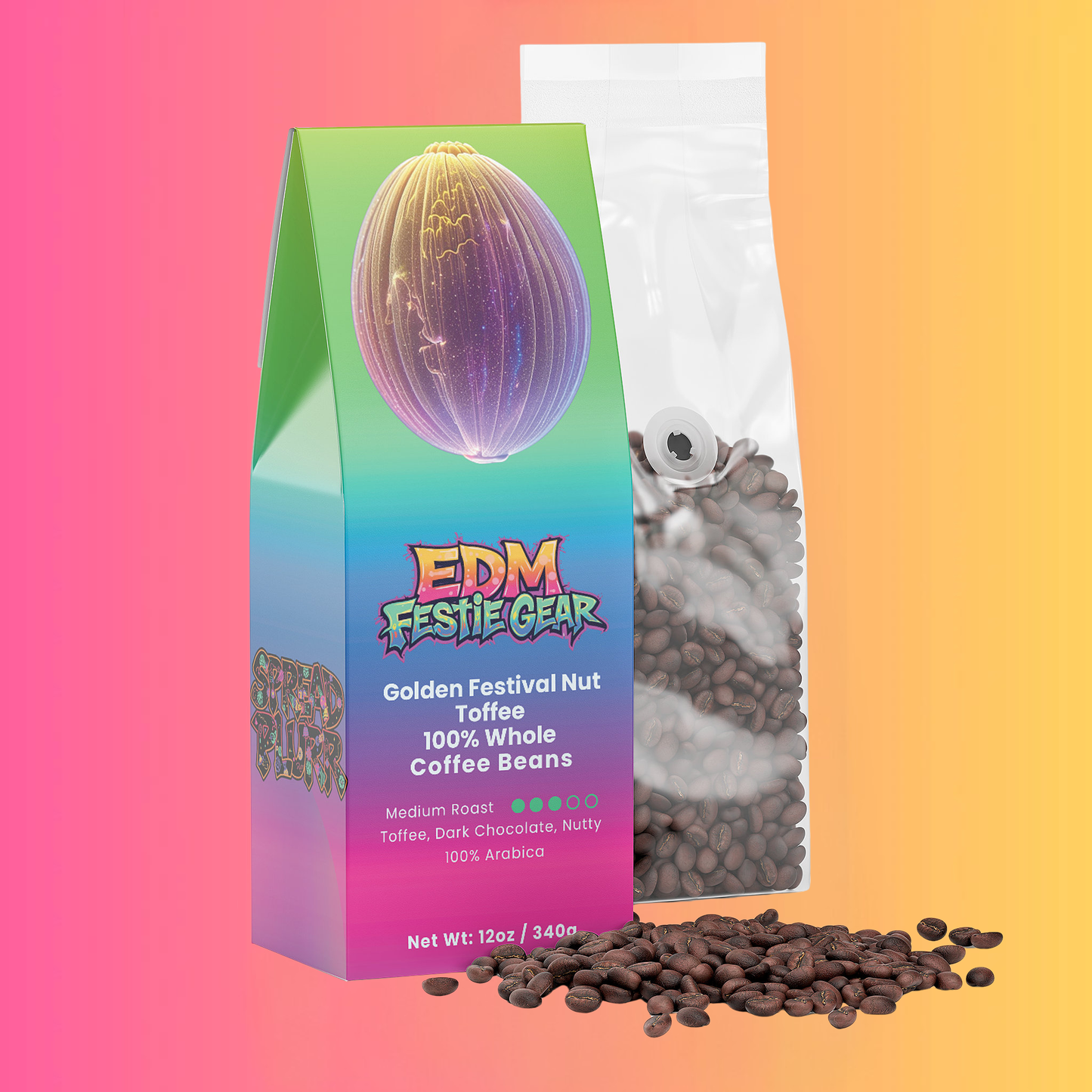 Golden Festival Nut Toffee Coffee Beans (Medium Roast)
