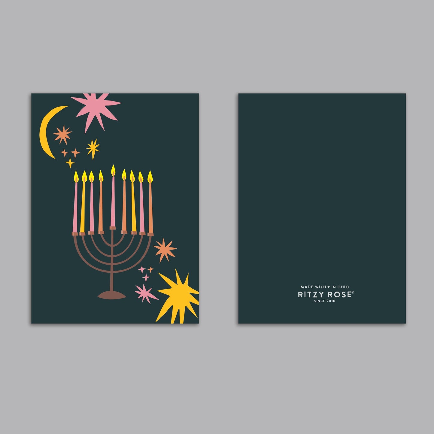 Chanukah Greeting Cards, Set of 24
