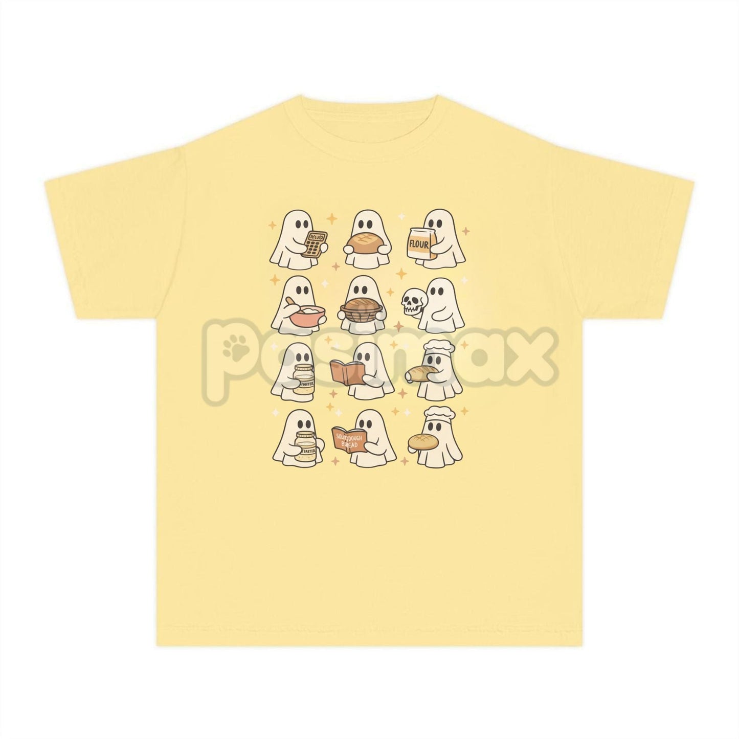 Sourdough Bread Halloween Shirt – Funny Baker Homemaker Tee, Cute Ghosts Cozy Fall Gift, Spooky Bread Pun T-Shirt