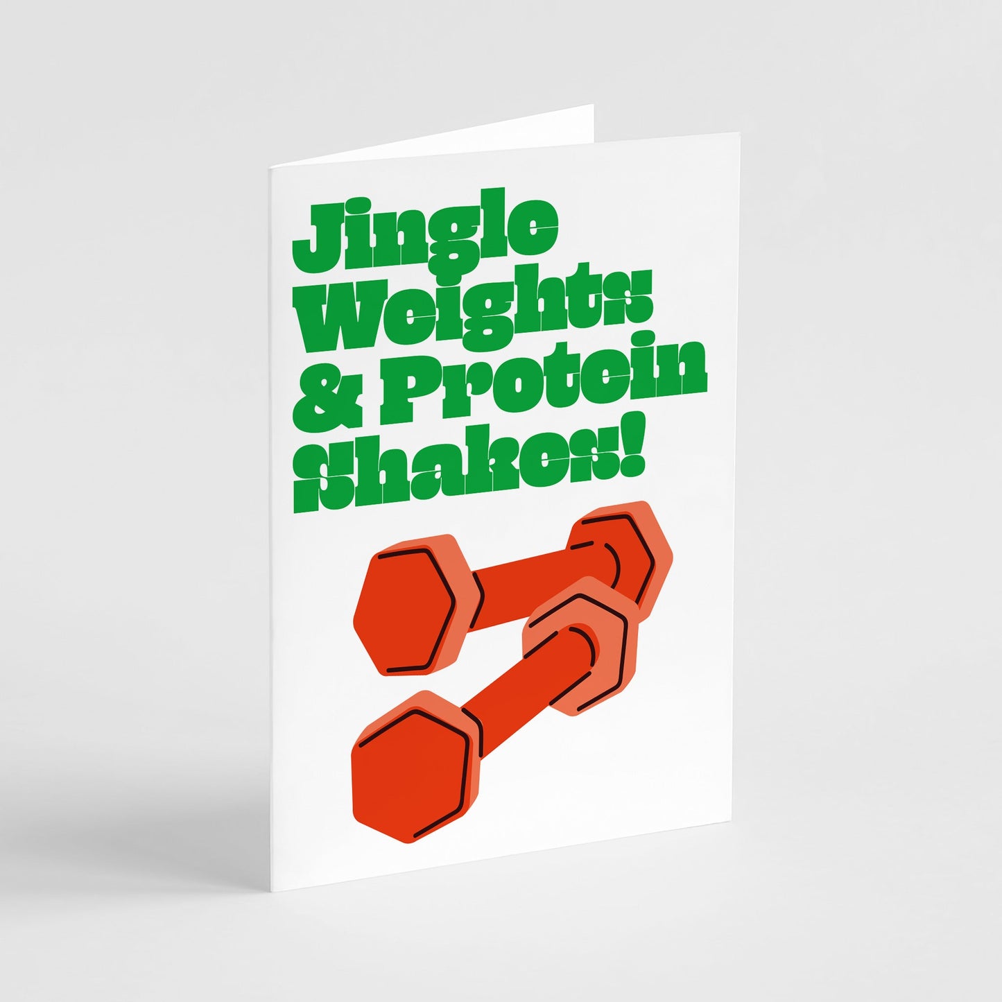 Gym and Fitness Christmas Greeting Cards, Set of 24