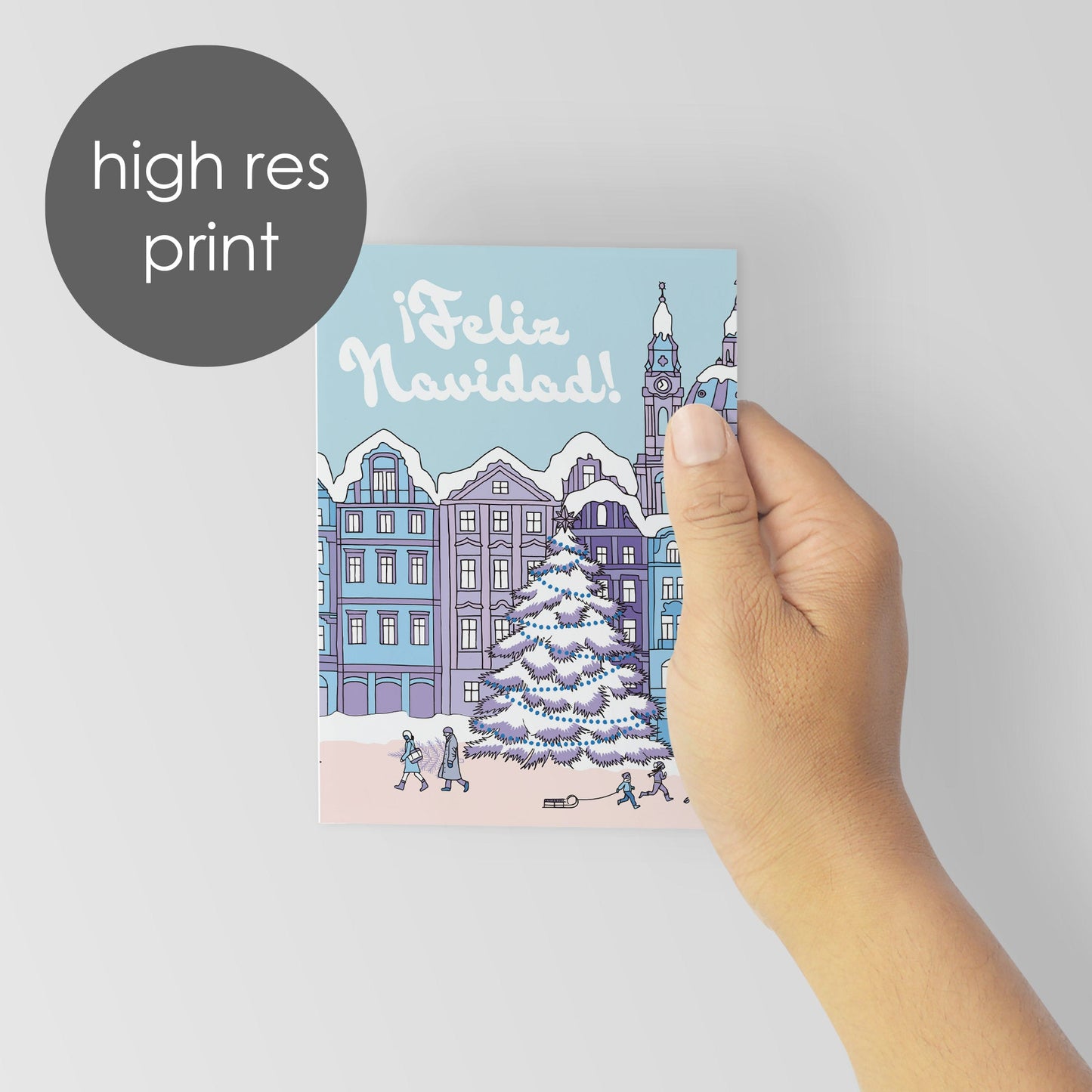 Feliz Navidad Christmas Cards, Set of 24