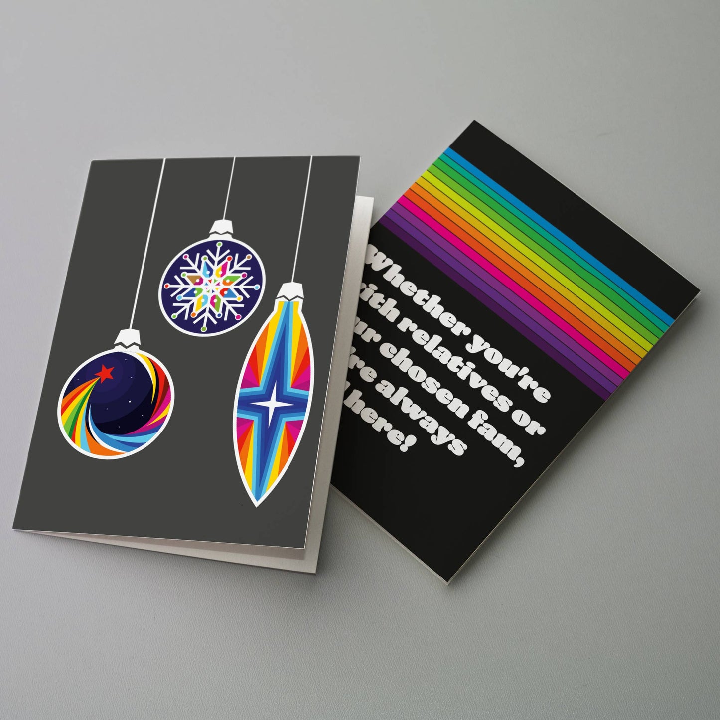 Rainbow LGBTQ+ Christmas Cards, Set of 24