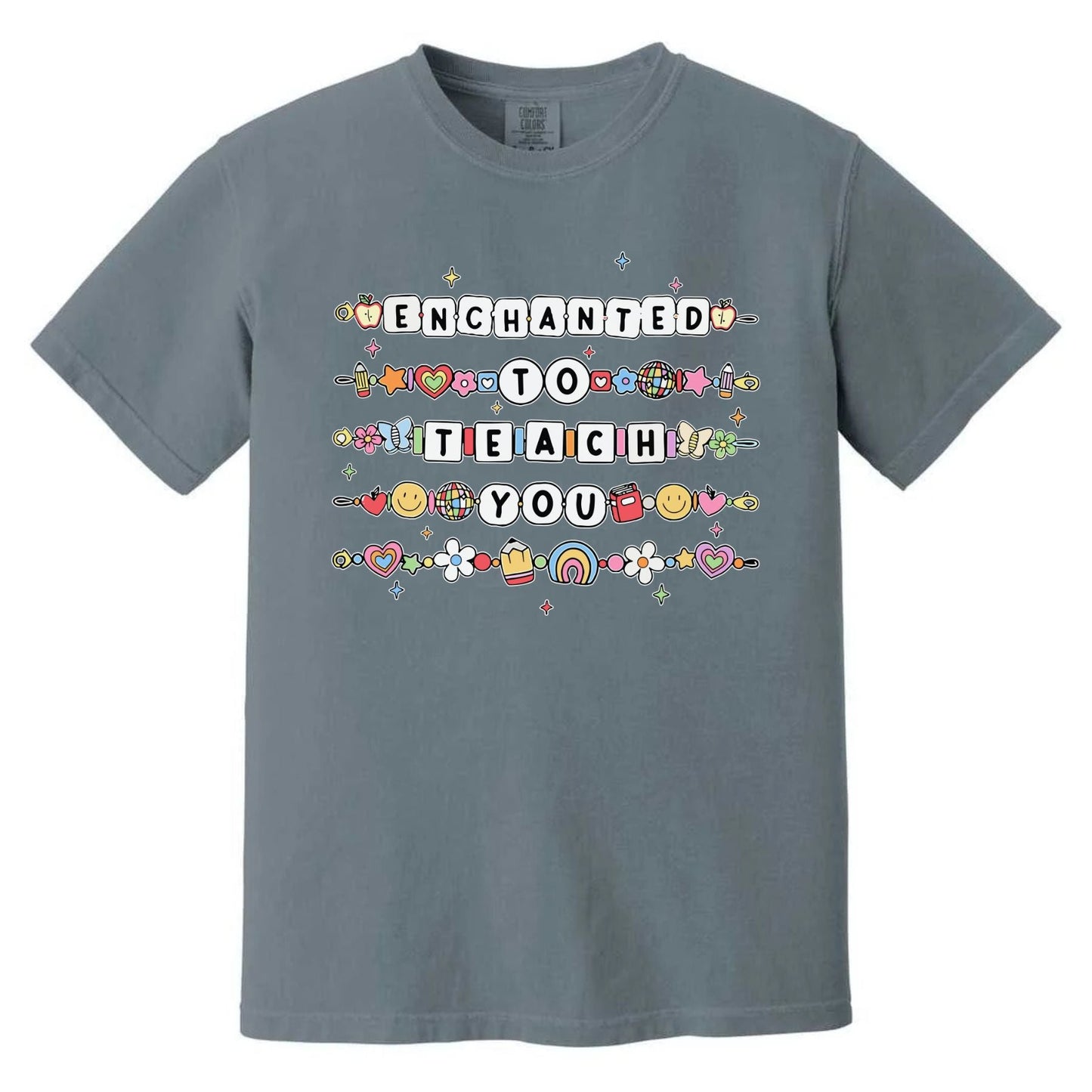 Teacher Appreciation T-Shirt – Back to School Friendship Bracelet Tee, First Day of School Shirt, Cute Teacher Gift, Comfort Colors