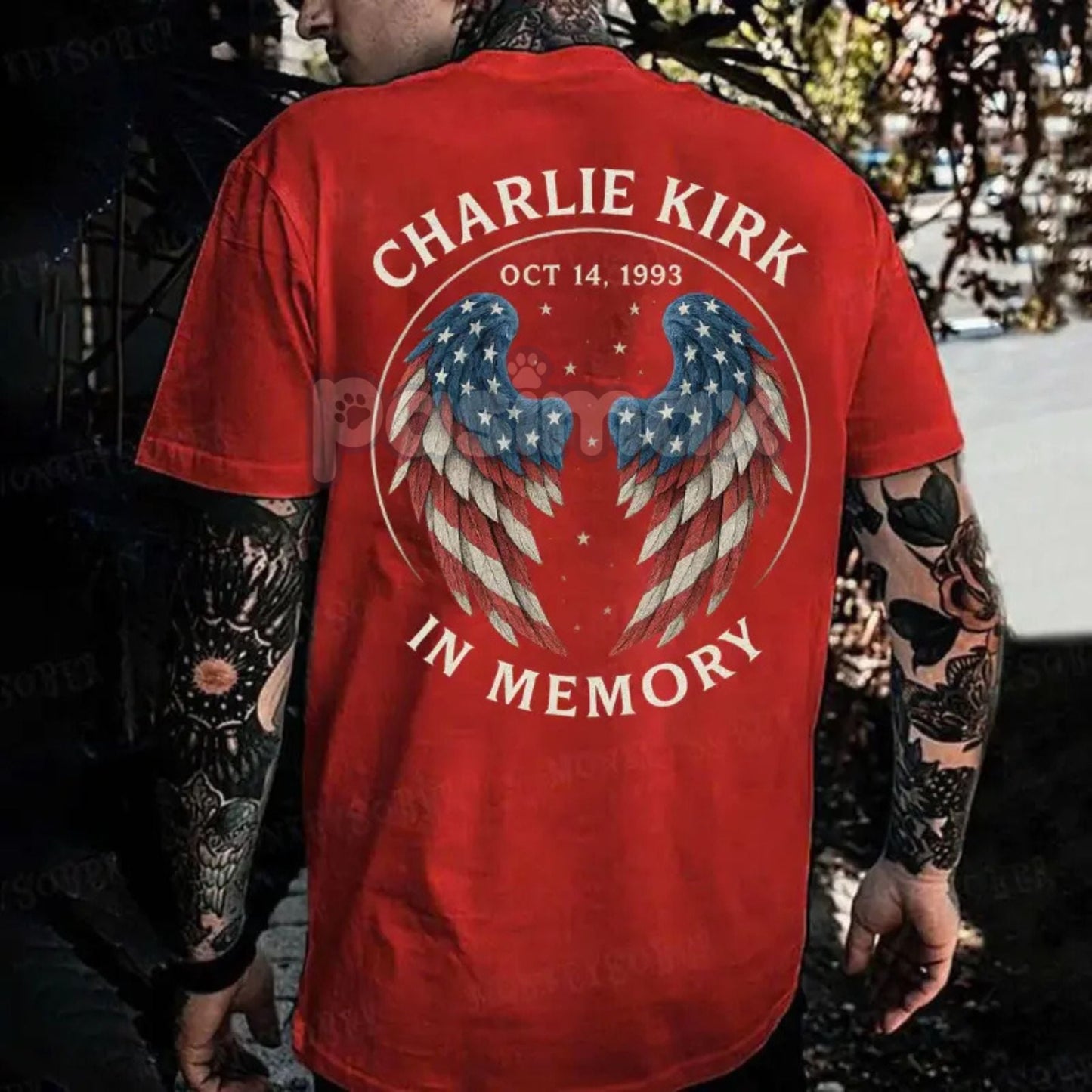 CJK Day Freedom Shirt - Oct 14th Birthday Tribute Tee, Patriotic Wings In Memory Design