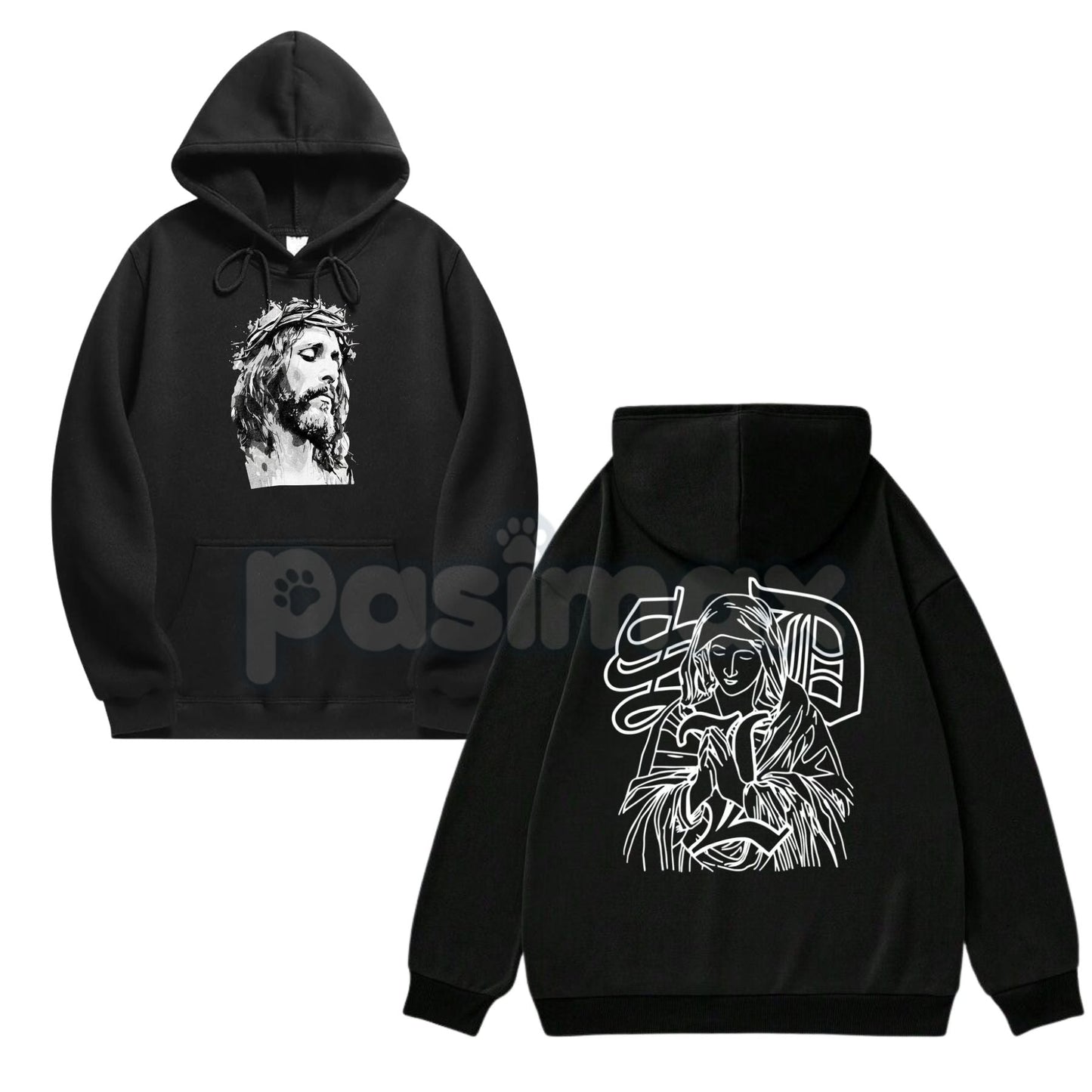 Jesus Hoodie – Faith-Based Christian Apparel, Religious Statement Pullover, Spiritual Worship Gear, Unisex