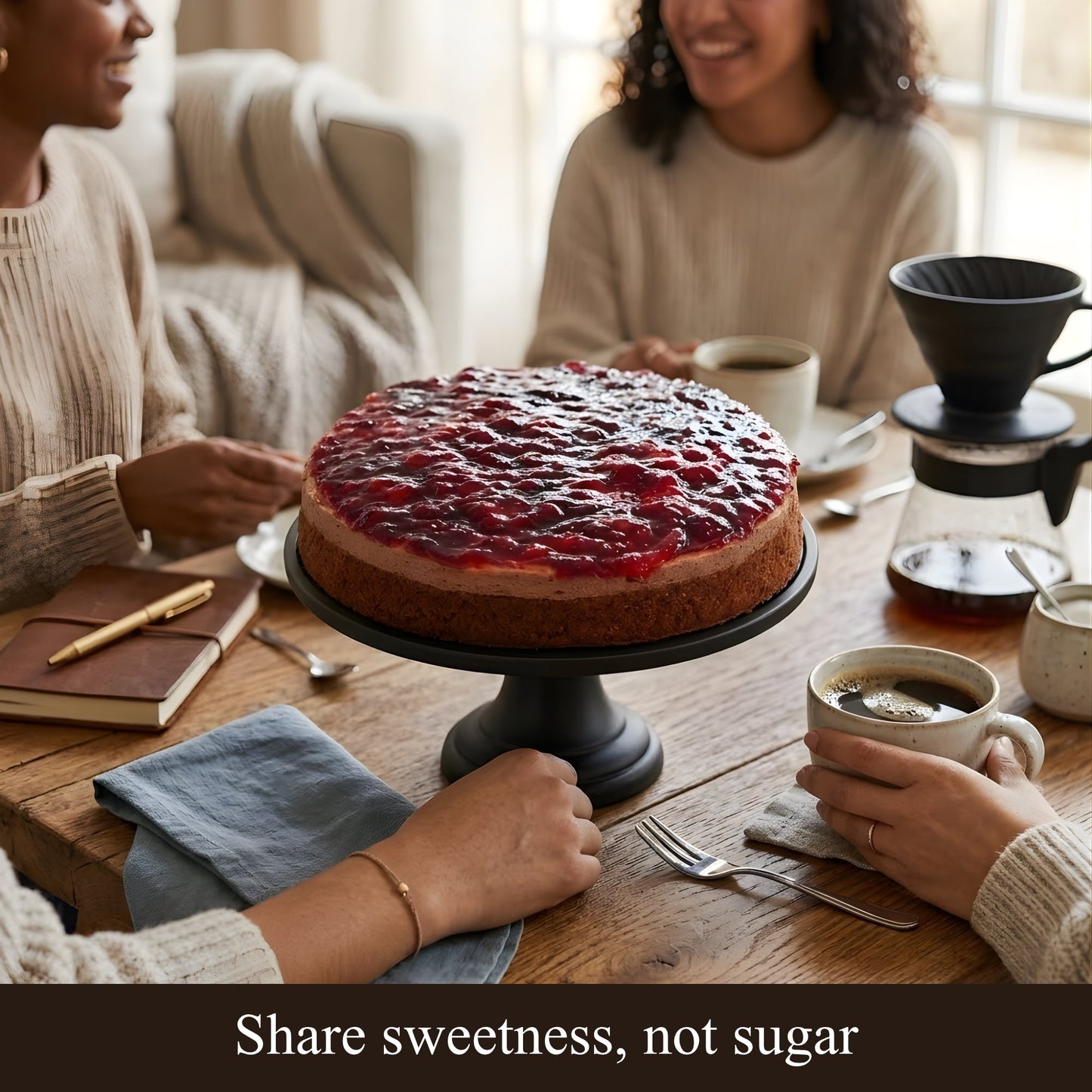 Andy Anand Sugar-Free Chocolate Wildberry Mousse Cake, 3 lb – Keto & Diabetic-Friendly, Freshly Baked, No Preservatives, Birthday Gift Box