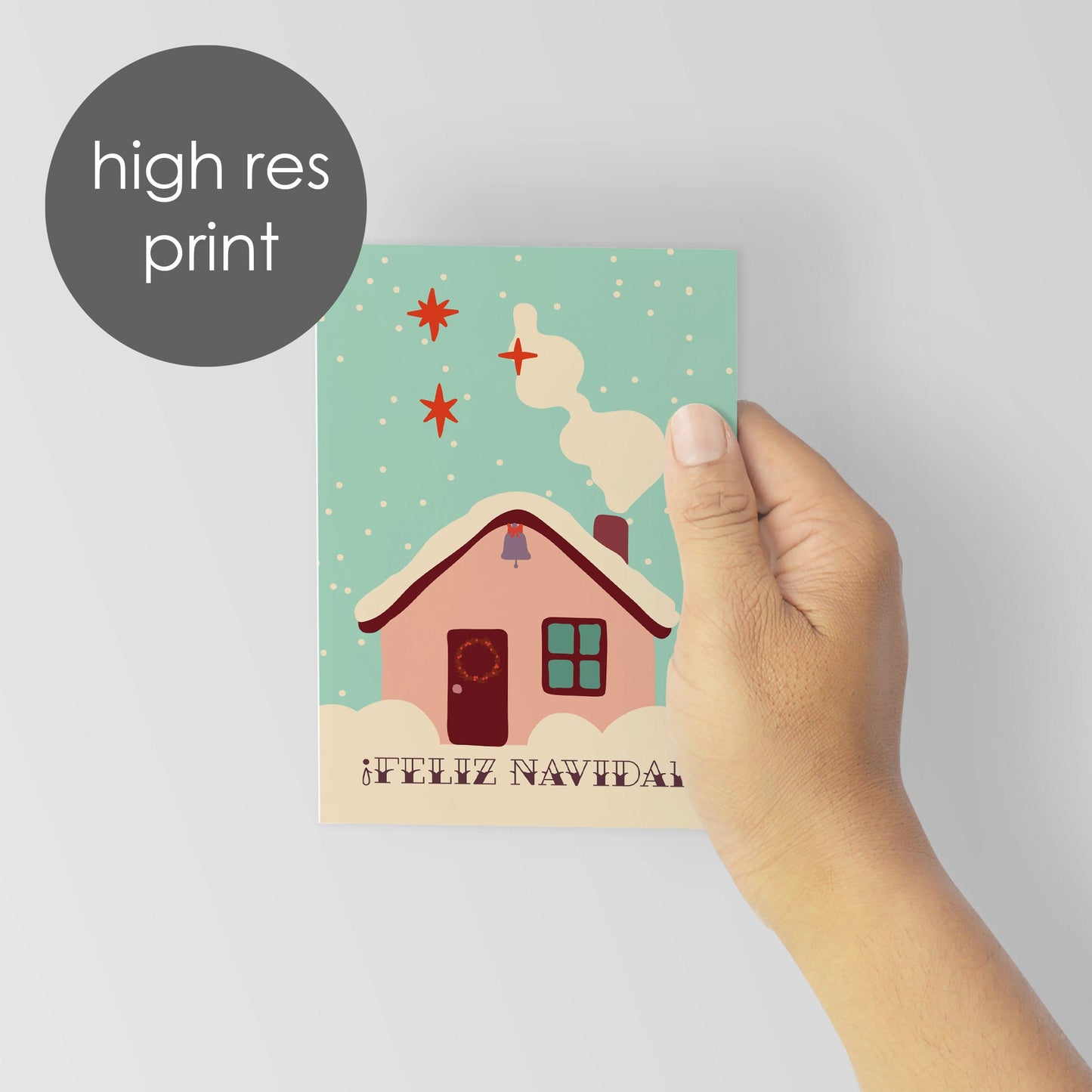 Spanish Christmas Greeting Cards, Set of 24