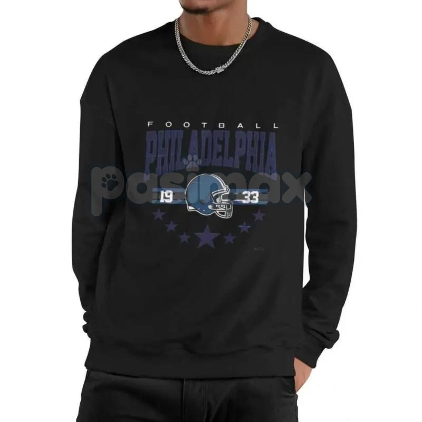 90s All Team Football Sweatshirt – Vintage 1960s Retro Fan Crewneck