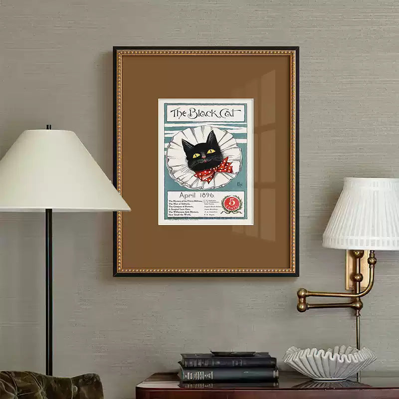 Retro Poster Cat Wall Art-2