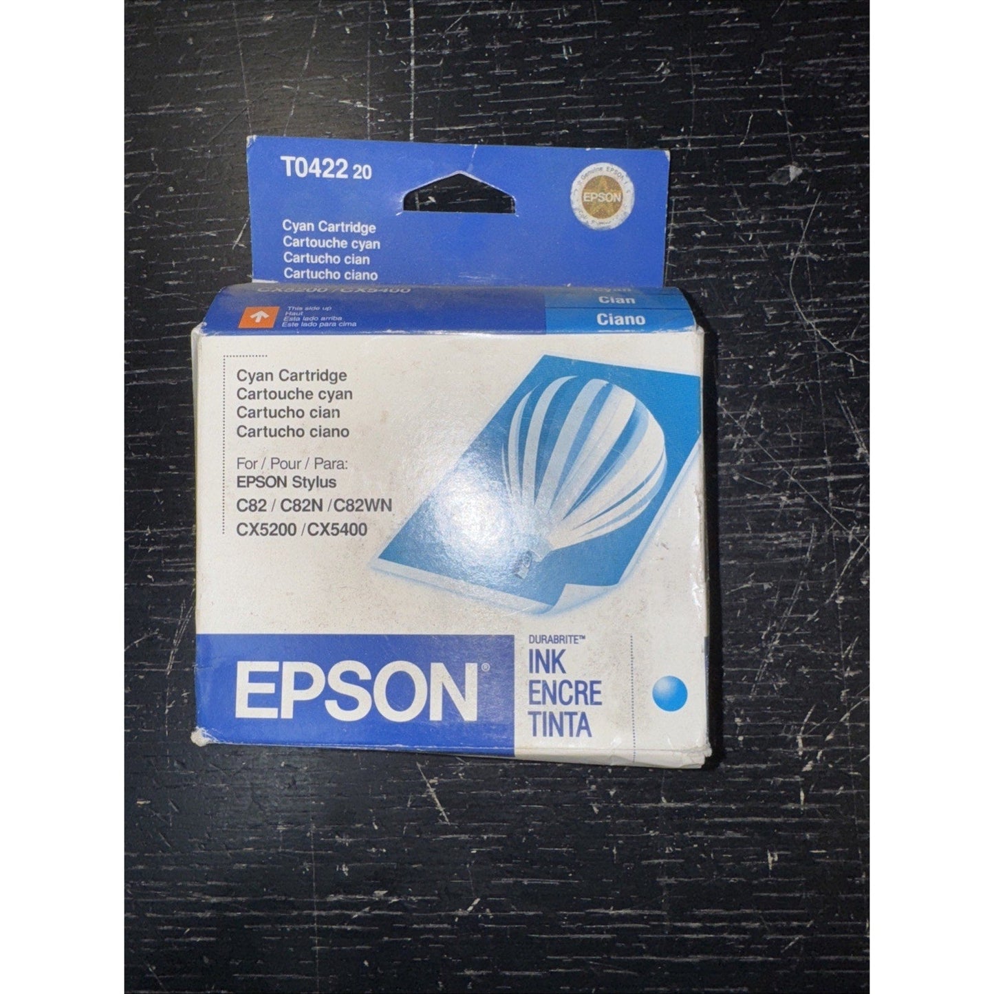 EPSON T0422 20 Cyan Ink Cartridge Exp. 2005