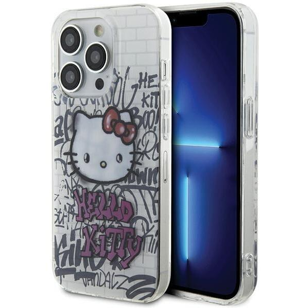 Zadný Kryt Hello Kitty pre Amazon iPhone 14 Pro Max biely Hello Kitty (HKHCP14XHDGPHT)-0
