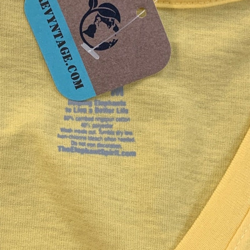 New Hand Printed Womens Medium Introvert V-Neck Short Sleeve Tee Shirt