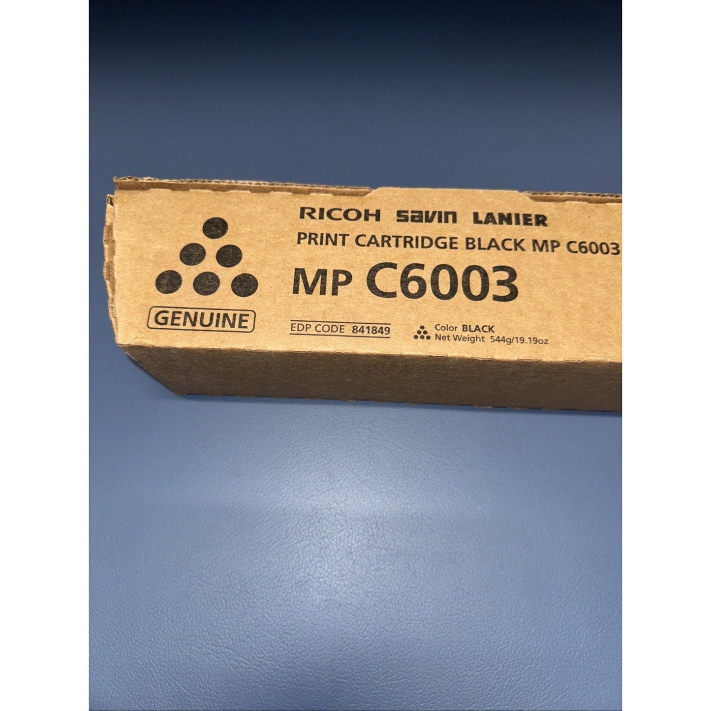 Genuine Ricoh 841849 Black Toner Cartridge for MP C60003 yield 33000 in Retail P
