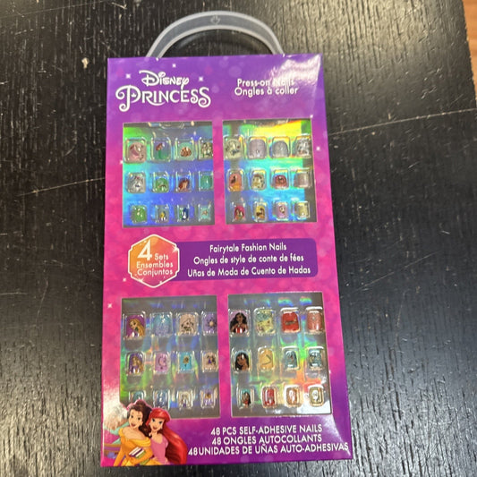 Girl Disney Princess 48PCS Press-On Nails Set for Girls - Pre-Glue Full Cover