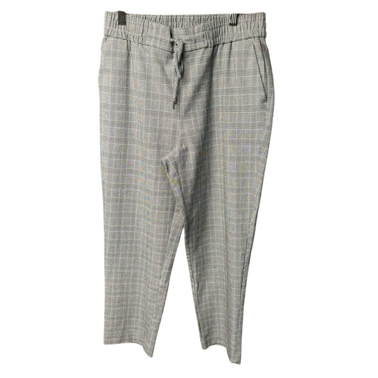 Nicole Miller New York Womens Size 10 Elastic Waist Flat Front Plaid Pants
