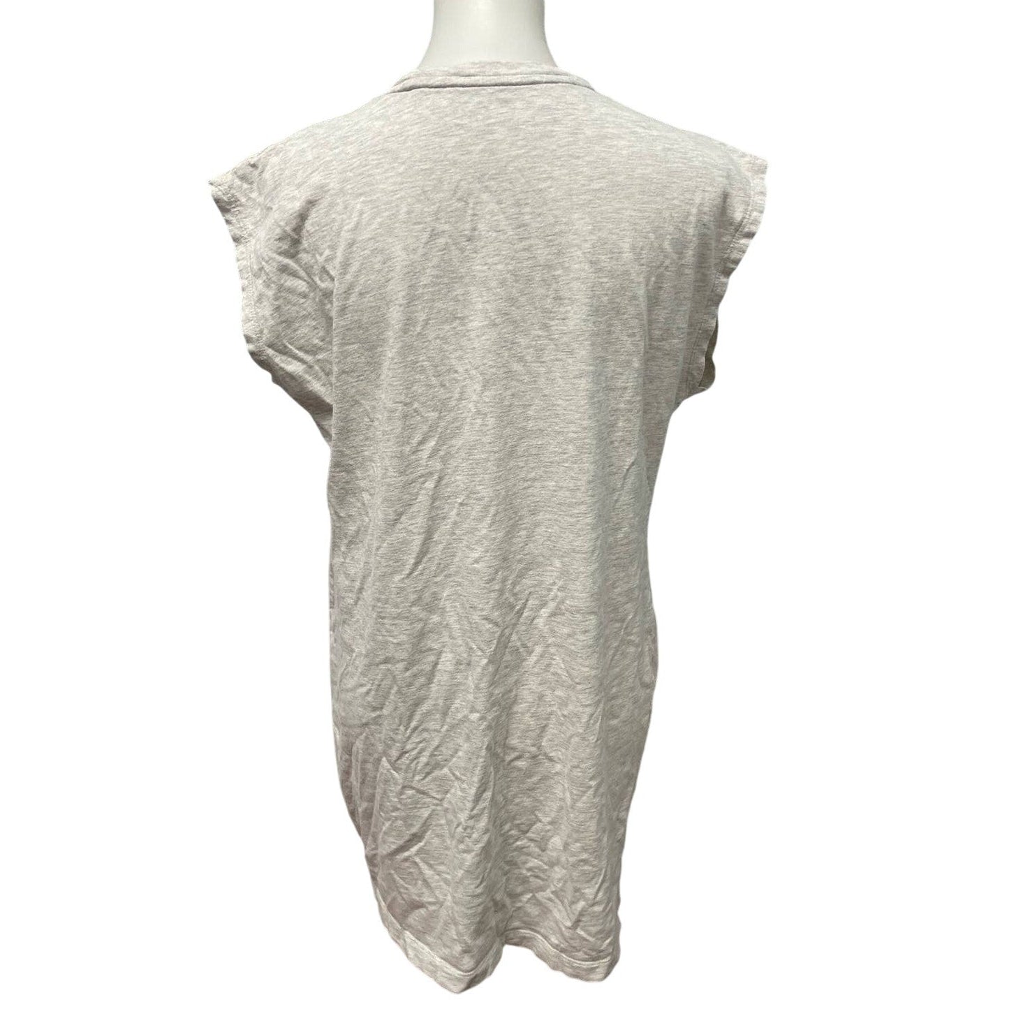 Calvin Klein Jeans Mens Large Gray Sleeveless Cotton Blend Tee Shirt Tank Top