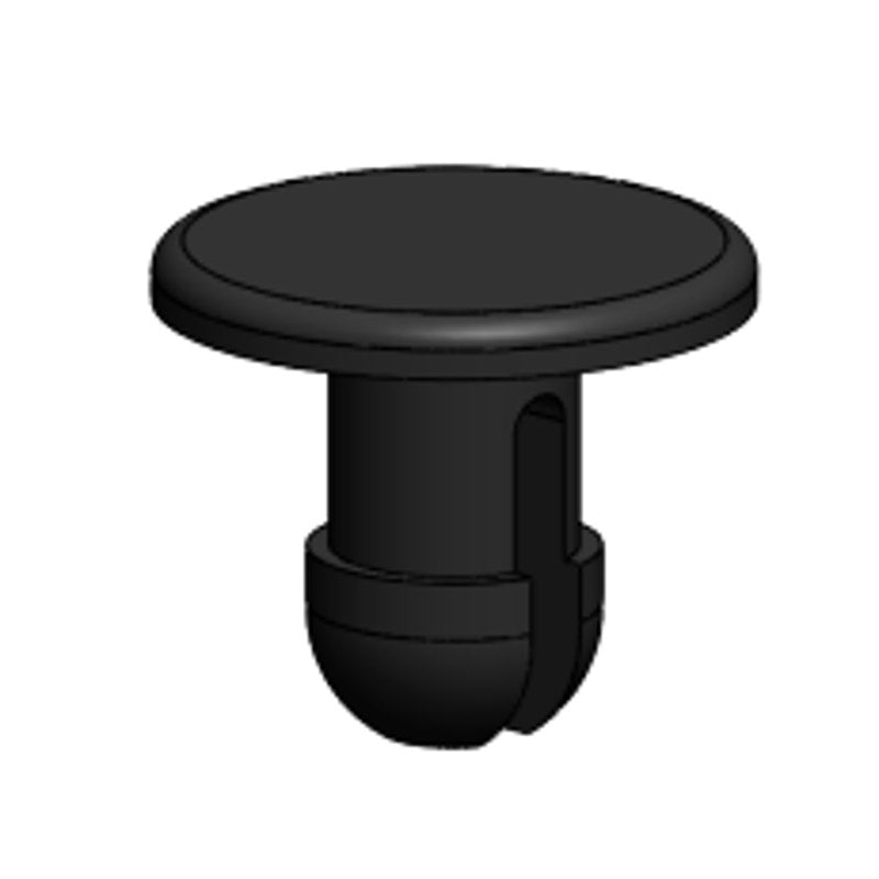 100 New Essentra Components Push In Black Nylon Fasteners 27PIF0071B