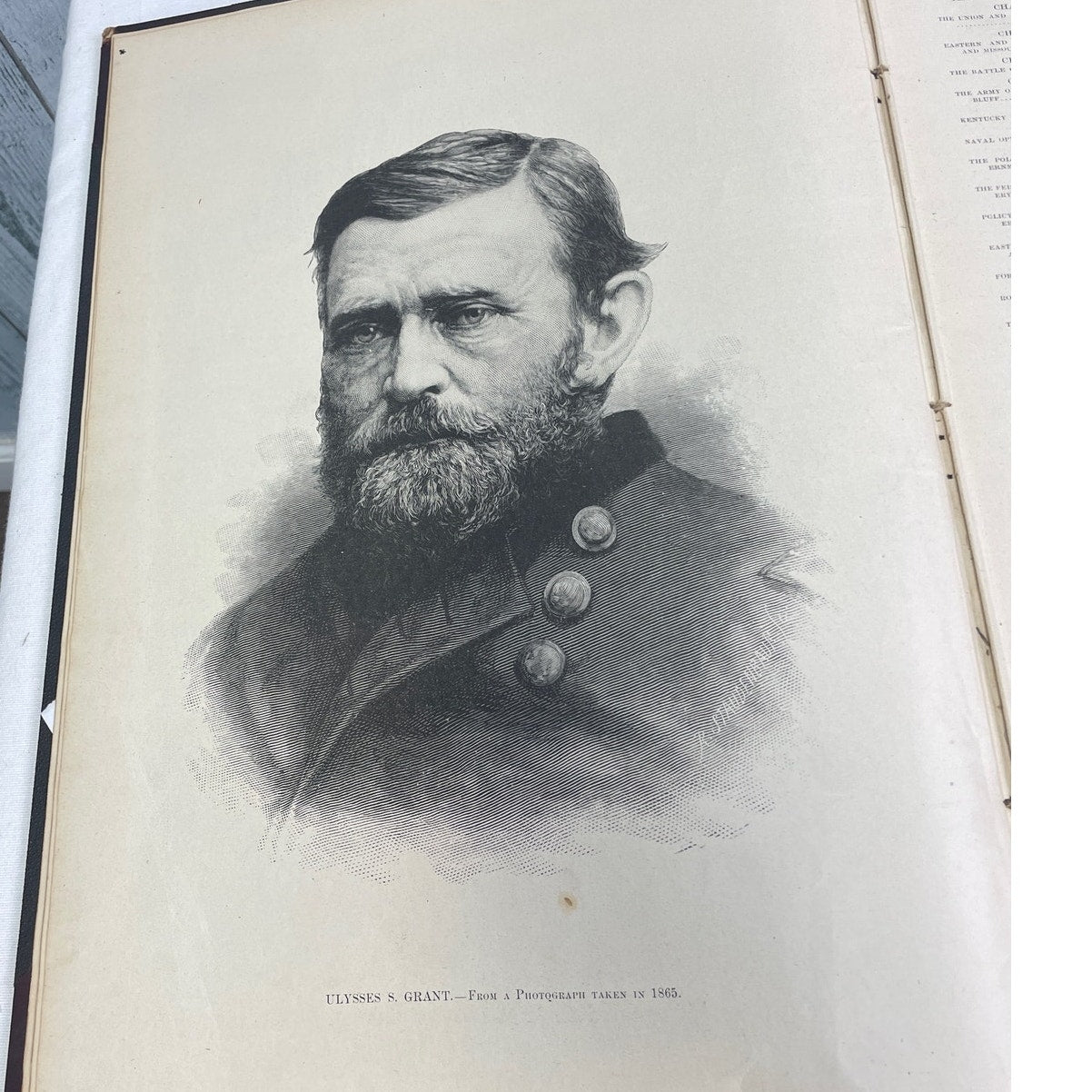 Antique 1898 Harpers Pictoral History of The Civil War Large Scale Hardback Book