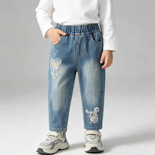 New FallWinter Denim Jeans For Girls