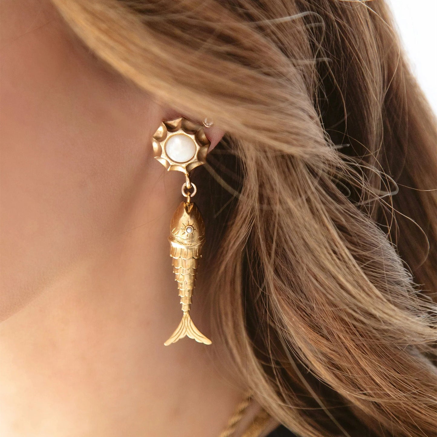 Fashionable Tropical Fish Style Earrings For Women