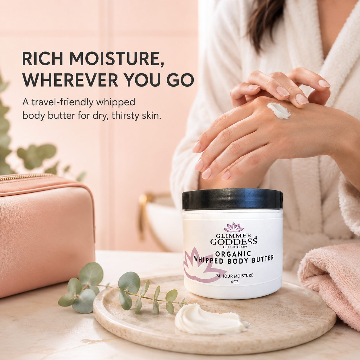 Organic Whipped Body Butter 4 oz – Travel Size
