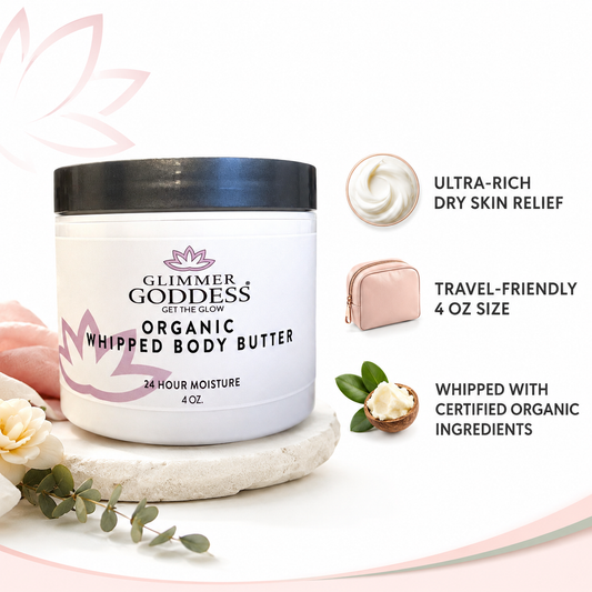 Organic Whipped Body Butter 4 oz – Travel Size