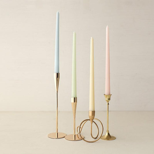 4pc Unscented 12" Candles Colored Long Stick Candle Smokeless Home Wedding Centerpiece Birthday Candle Tall Taper Candles Dripless Unscented Dinner Candle Paraffin Wax Candles