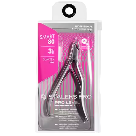 STALEKS PROFESSIONAL CUTICLE NIPPERS STALEKS PRO SMART 80 3 MM- NS-80-3 STALEKS™-3