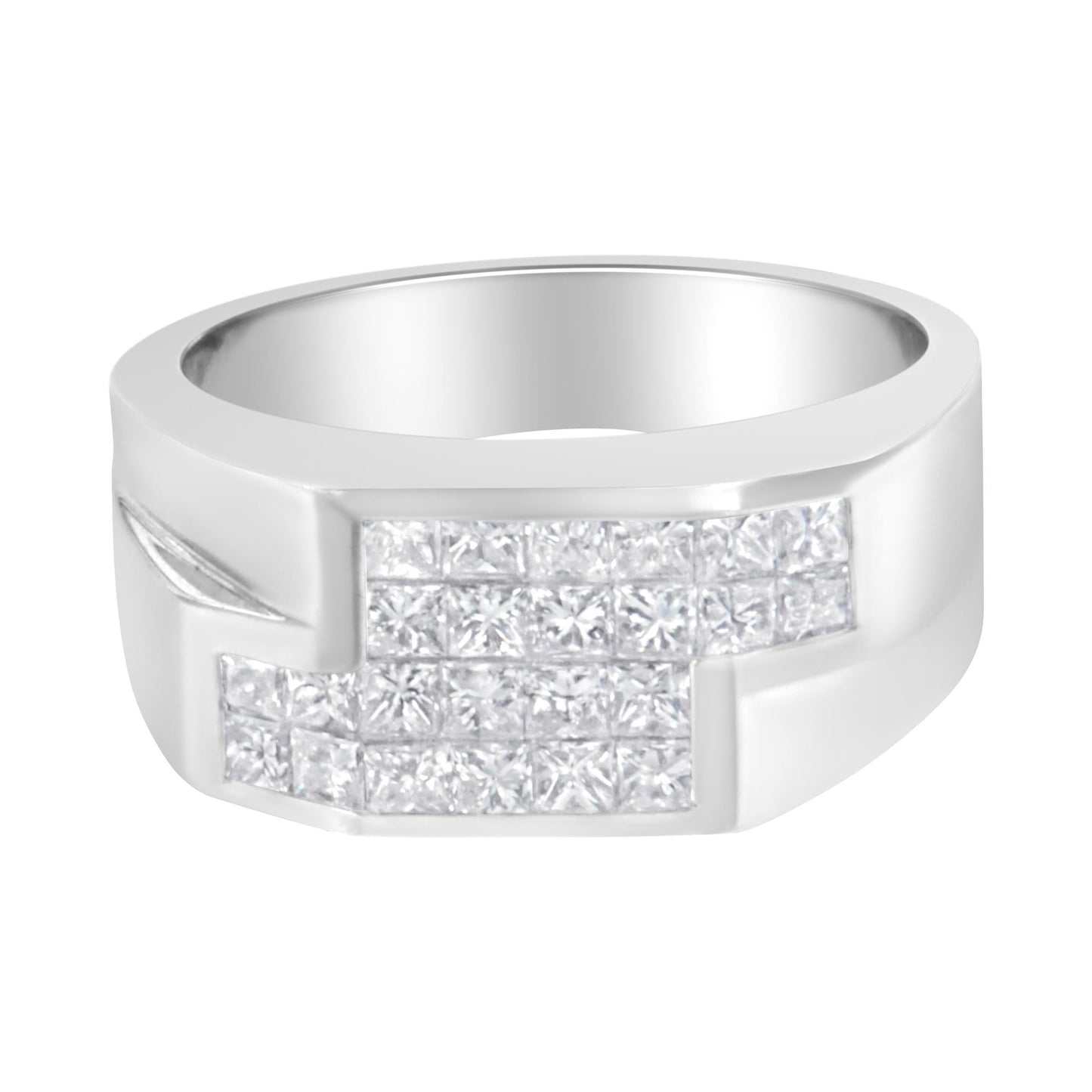 14KT White Gold Diamond Cluster Ring (1 3/4 cttw, G-H Color, VS2-SI1 Clarity)-0