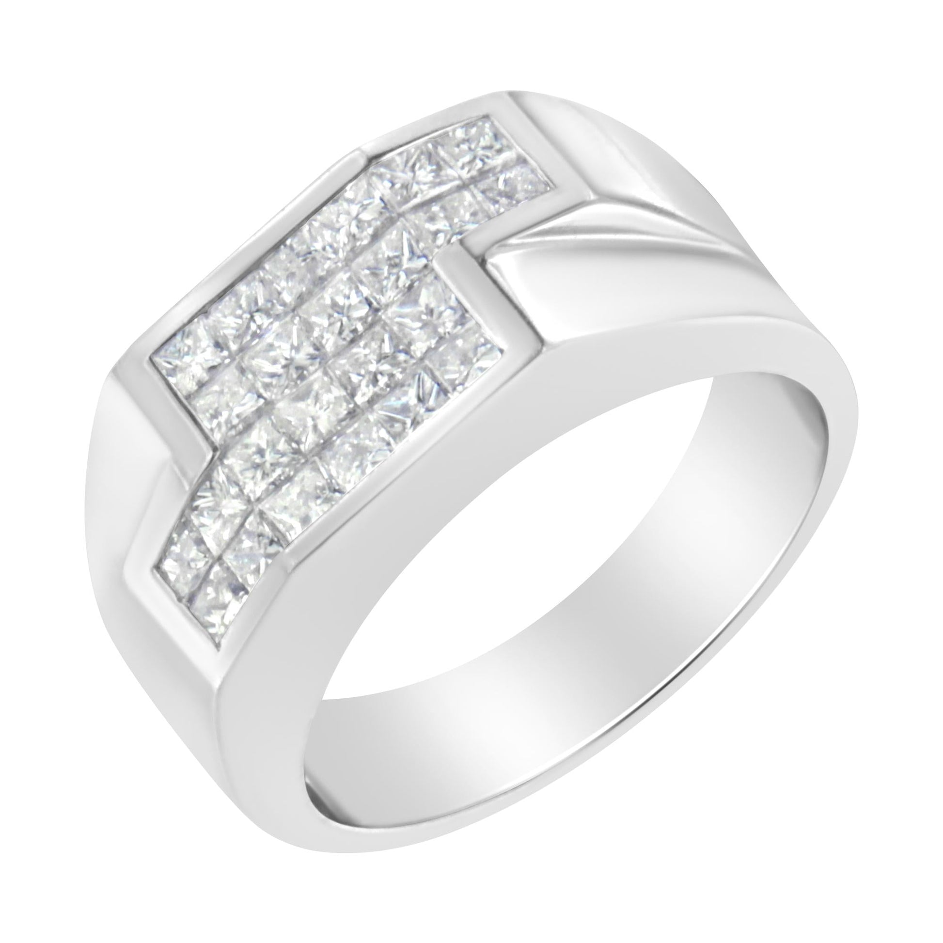 14KT White Gold Diamond Cluster Ring (1 3/4 cttw, G-H Color, VS2-SI1 Clarity)-3