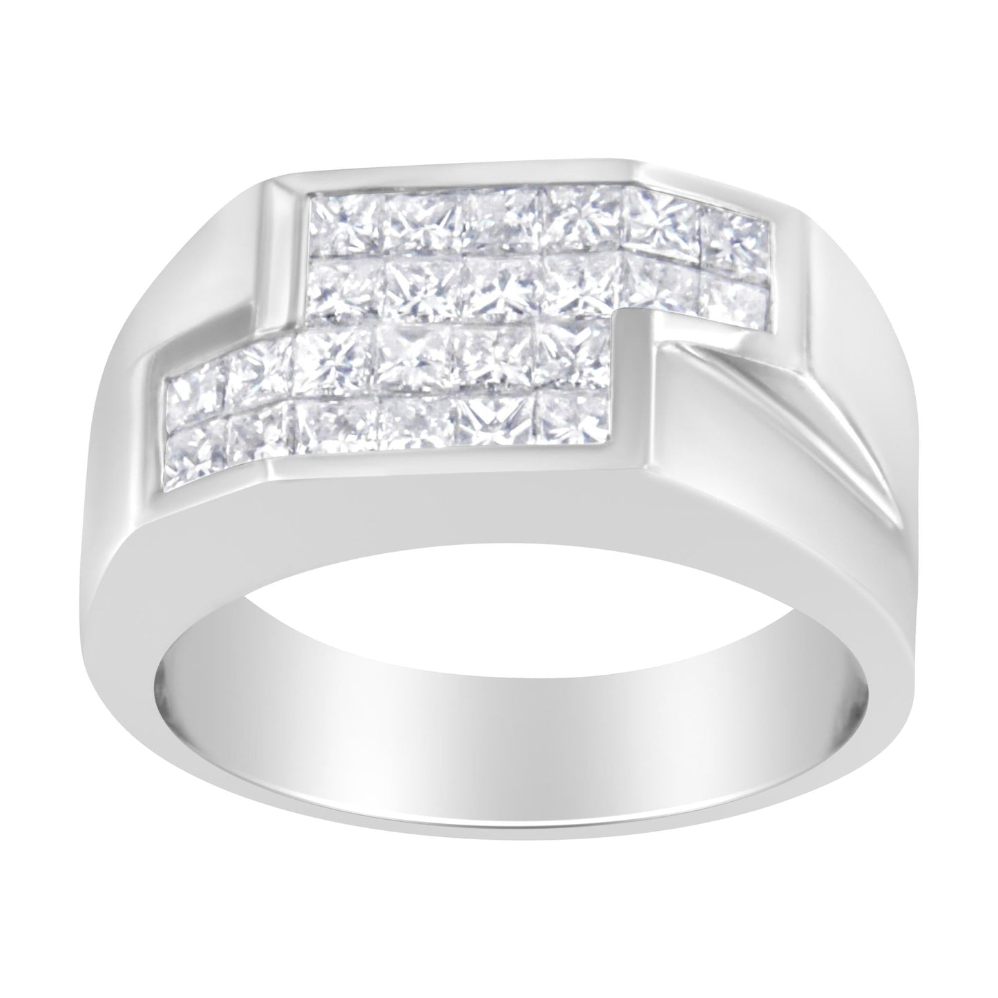 14KT White Gold Diamond Cluster Ring (1 3/4 cttw, G-H Color, VS2-SI1 Clarity)-4
