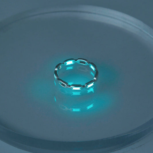Glow-in-the-dark brass ring
