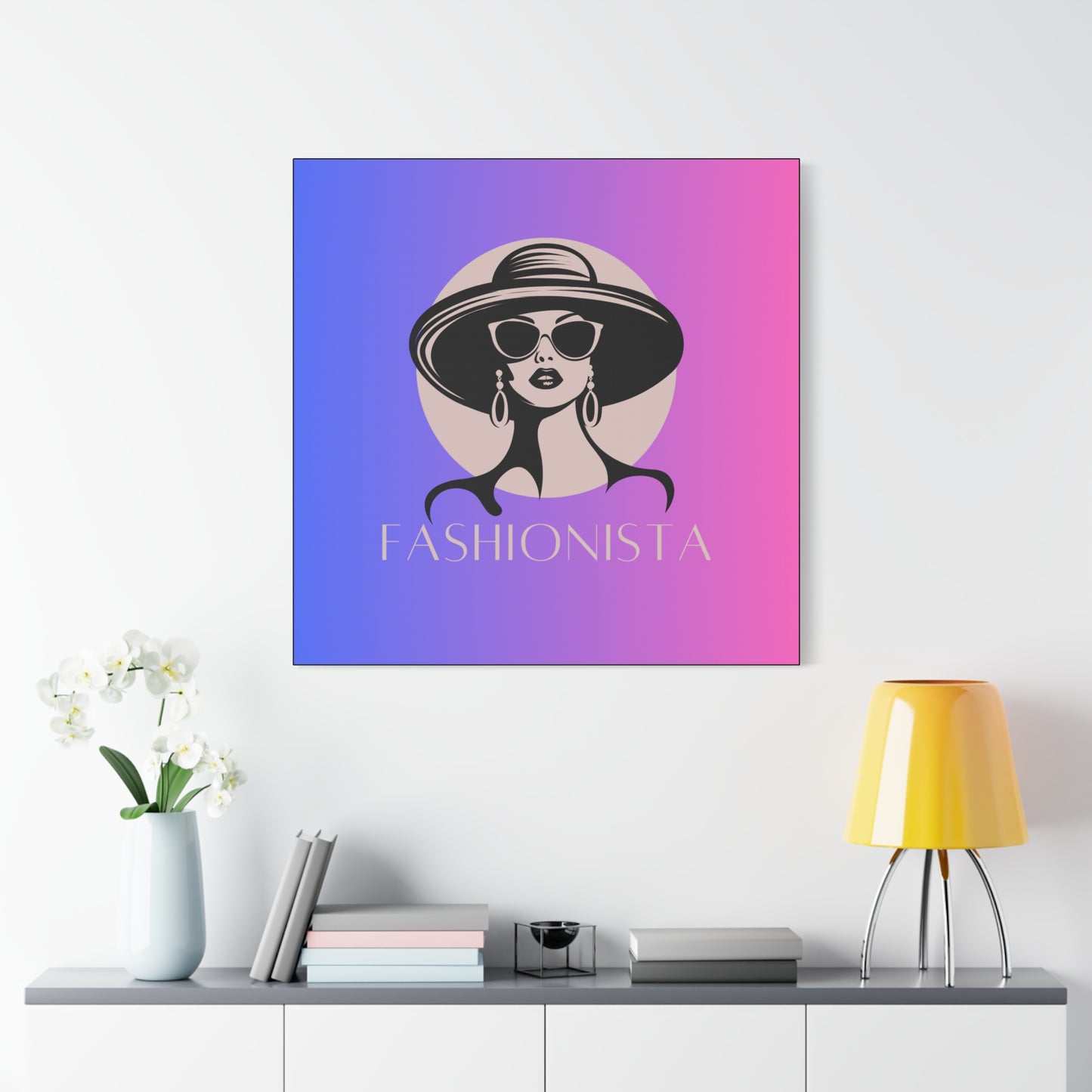 Fashionista Matte Canvas Wall Art, chic home decor, stylish gift for fashion lovers, wall decor, modern art piece, unique artwork