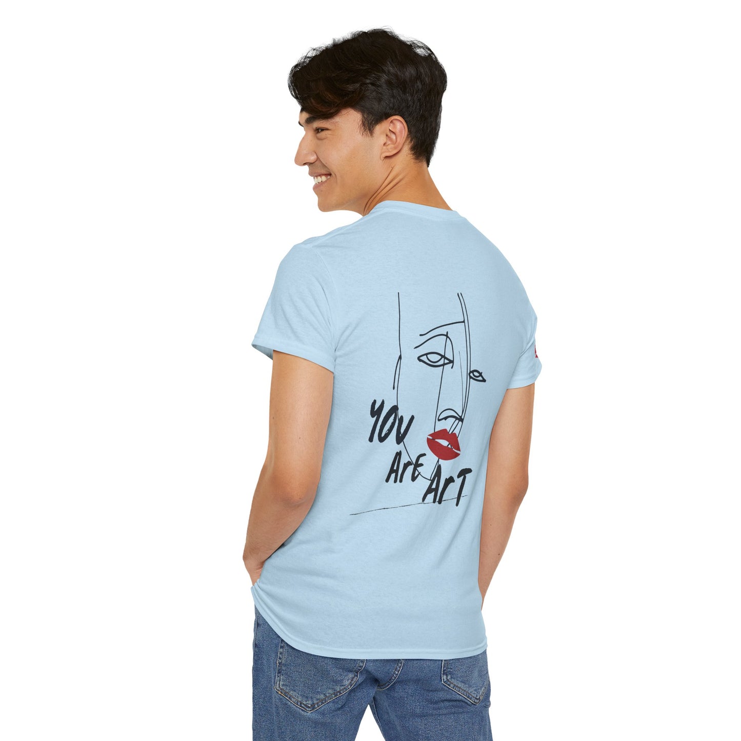YOU ARE ART - SINGLE, TAKEN... Artistic Unisex Cotton Tee with Heartfelt Prints, Casual Wear, Gift for Artists, Streetwear, Inspirational Fashion
