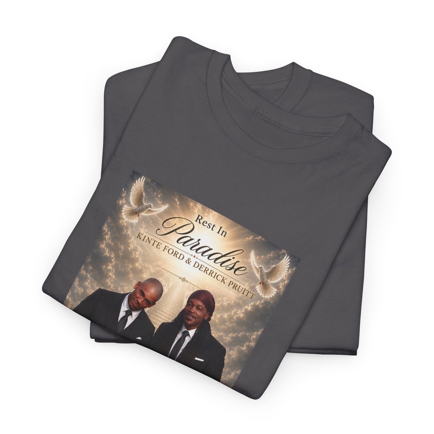 Memorial Tribute Tee — "Rest in Paradise" Funeral Remembrance Shirt