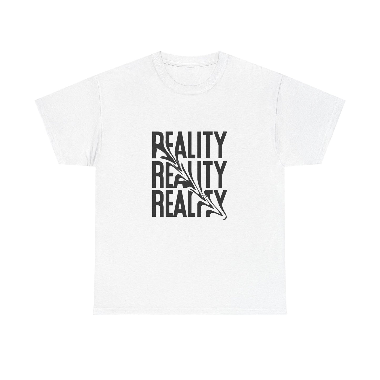 Reality Unisex Heavy Cotton Tee - Trendy Graphic Shirt, Casual Wear, Gift for Friends, Everyday Style, Unique Statement Top
