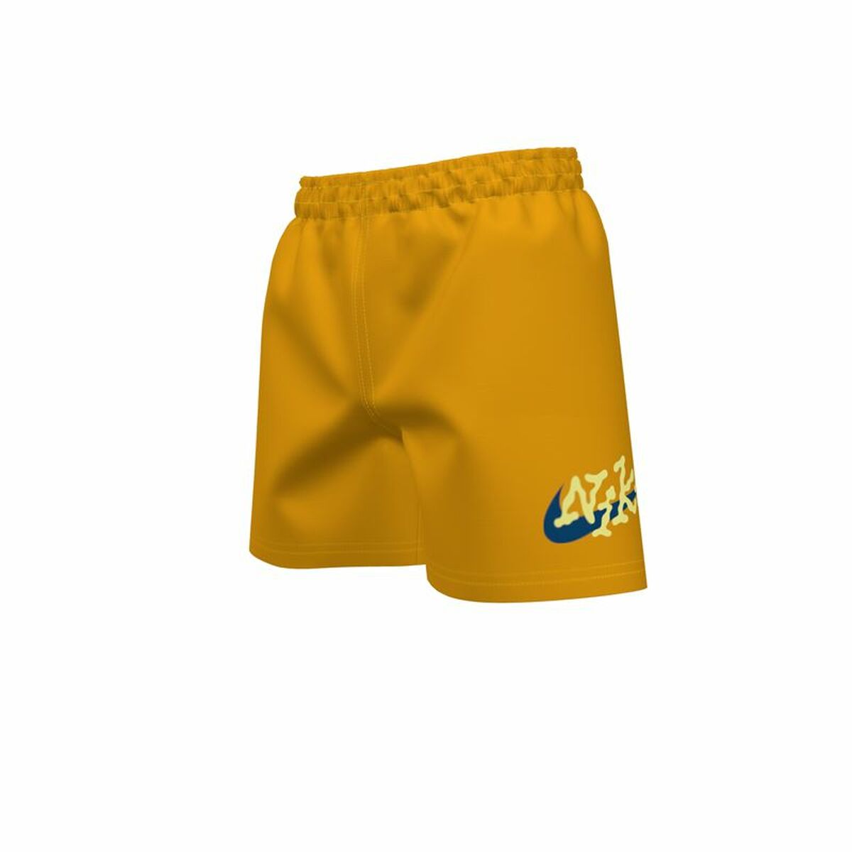 Children’s Bathing Costume Nike 4" Volley Short Golden Ocre-0