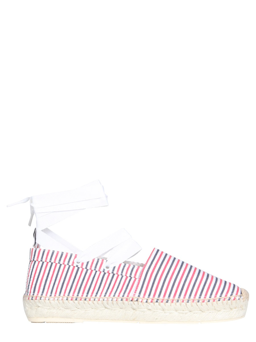 Thom Browne Women Seersucker Cotton Espadrilles