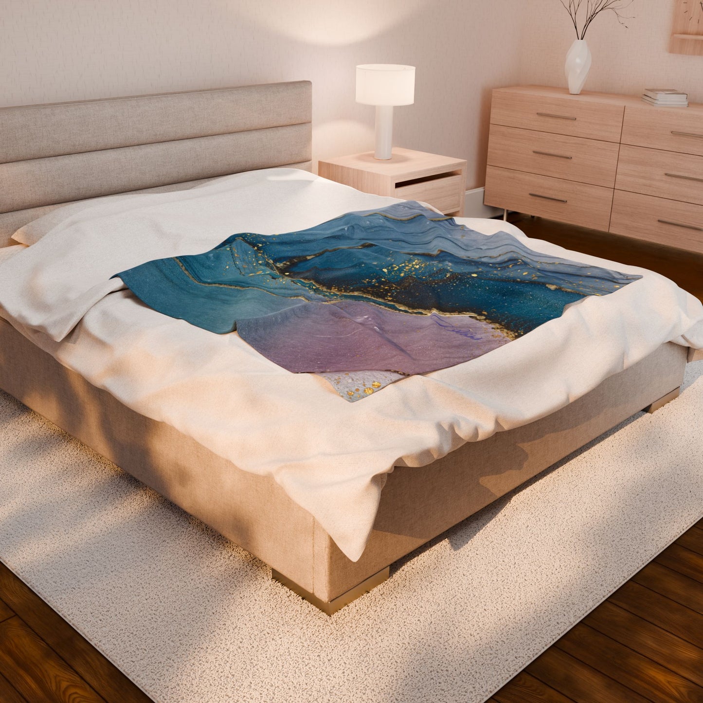 Luxe Velvet Throw Blanket, Cozy Decorative Cover, Soft Plush Blanket for Home, Gift for Her, Perfect for Bed & Sofa