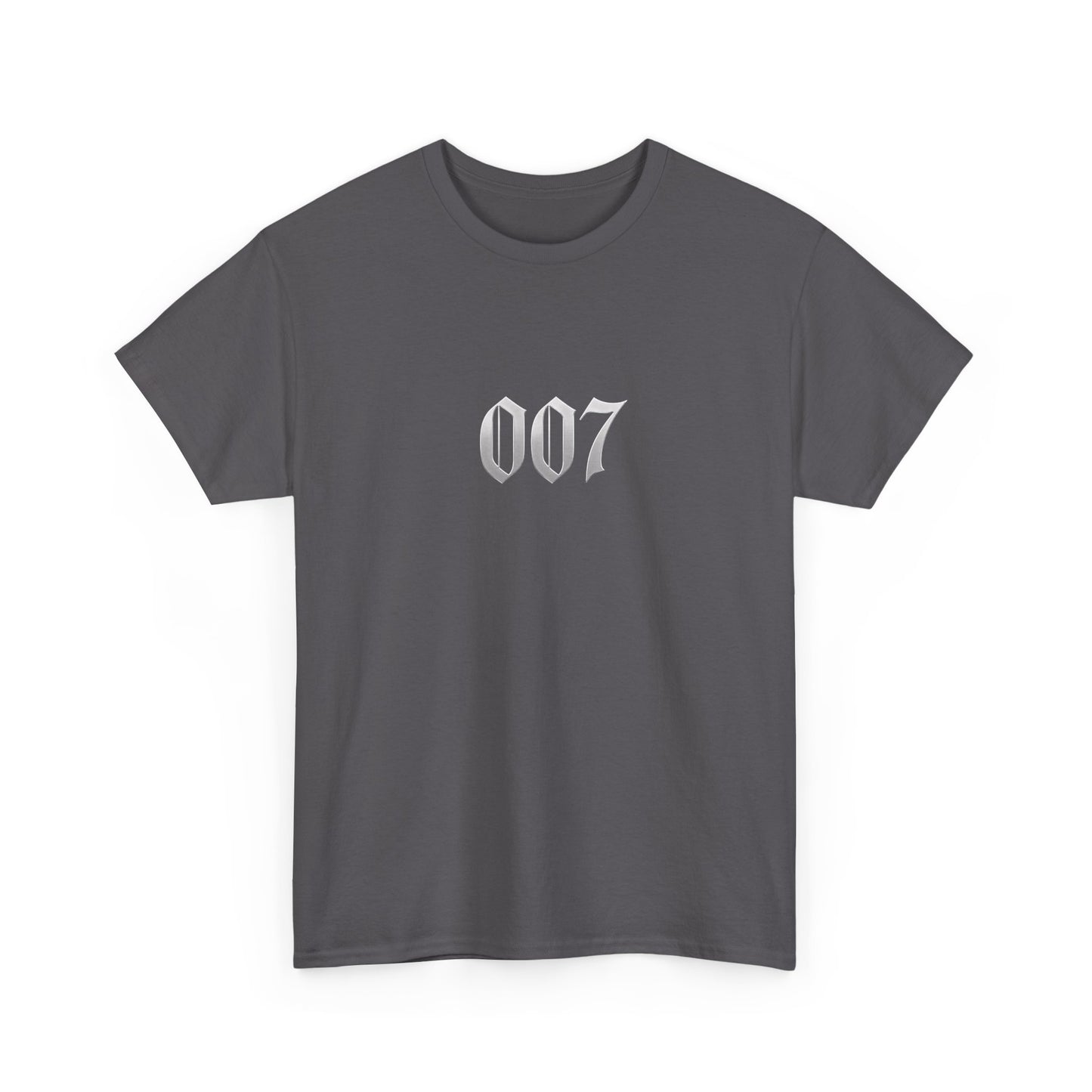 007 Graphic Tee — Subtle Spy Number Chest Print