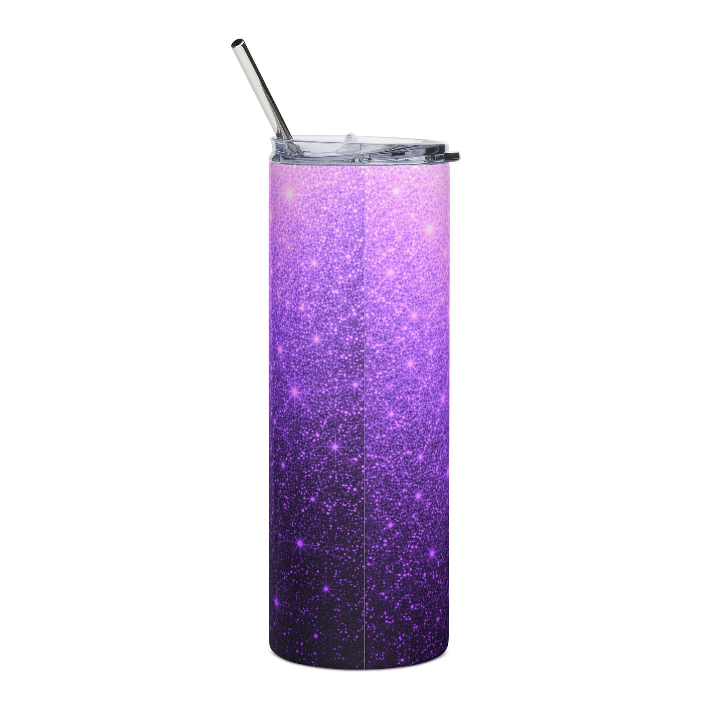 Purple Galaxy 20oz Stainless Tumbler — Sparkle Ombre Insulated Cup
