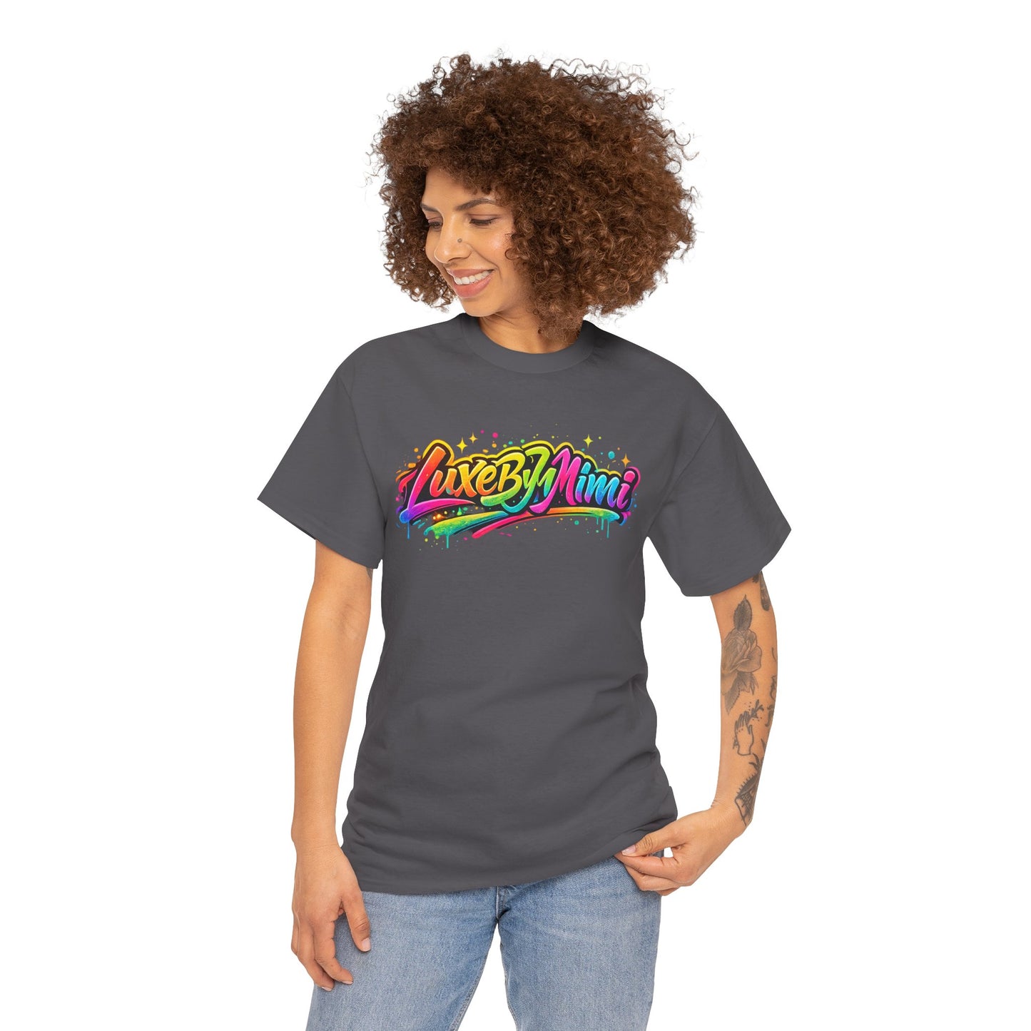 Graffiti Logo T-Shirt — 'Luxe By Mimi' Brand Colorful Streetwear Tee