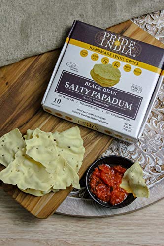 Salty Black Bean Namkeen Papadum Lentil Crisp-4
