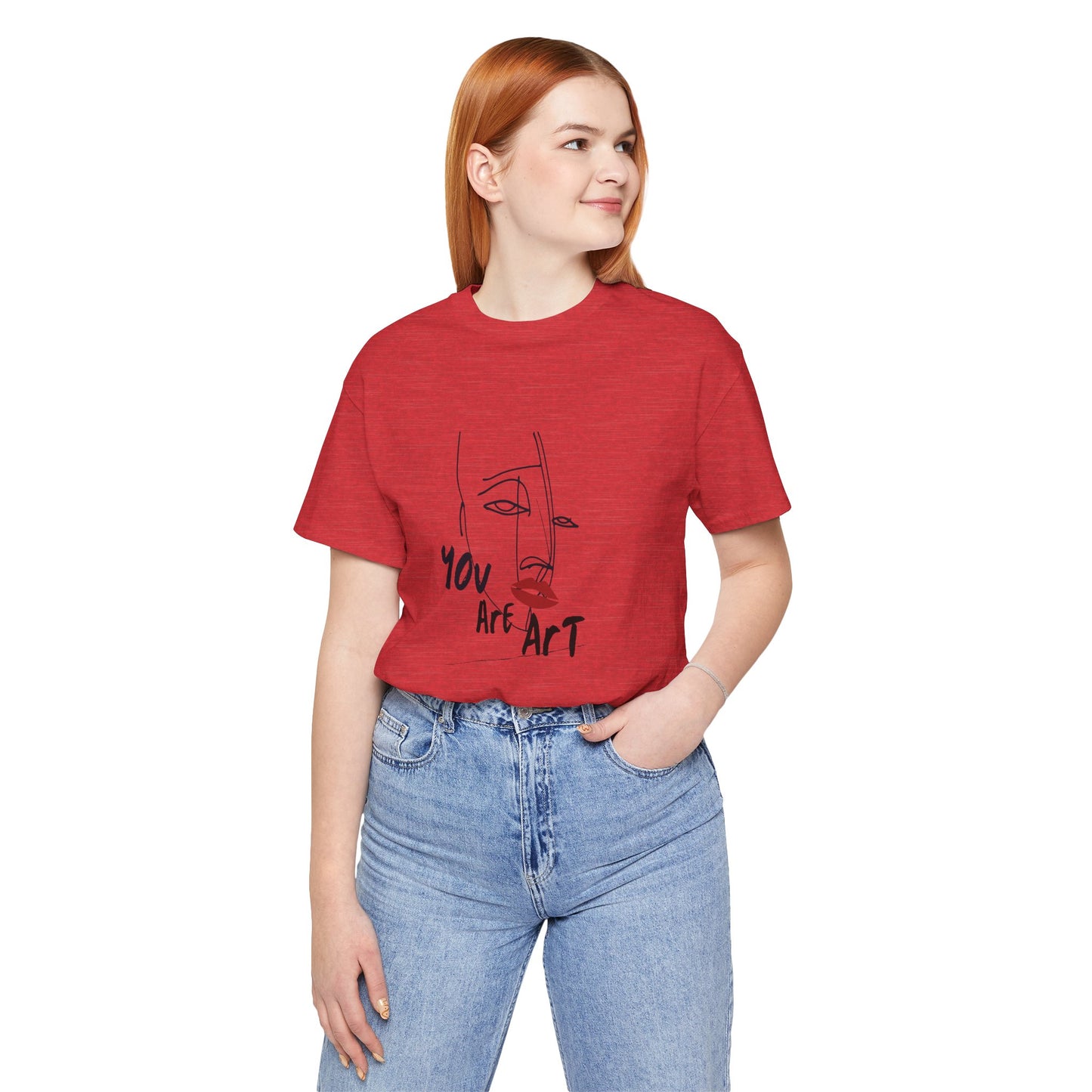 Artistic Expression Unisex Tee - You Are Art, Creative Gift, Casual Wear, Modern Design, Art Lover's Shirt