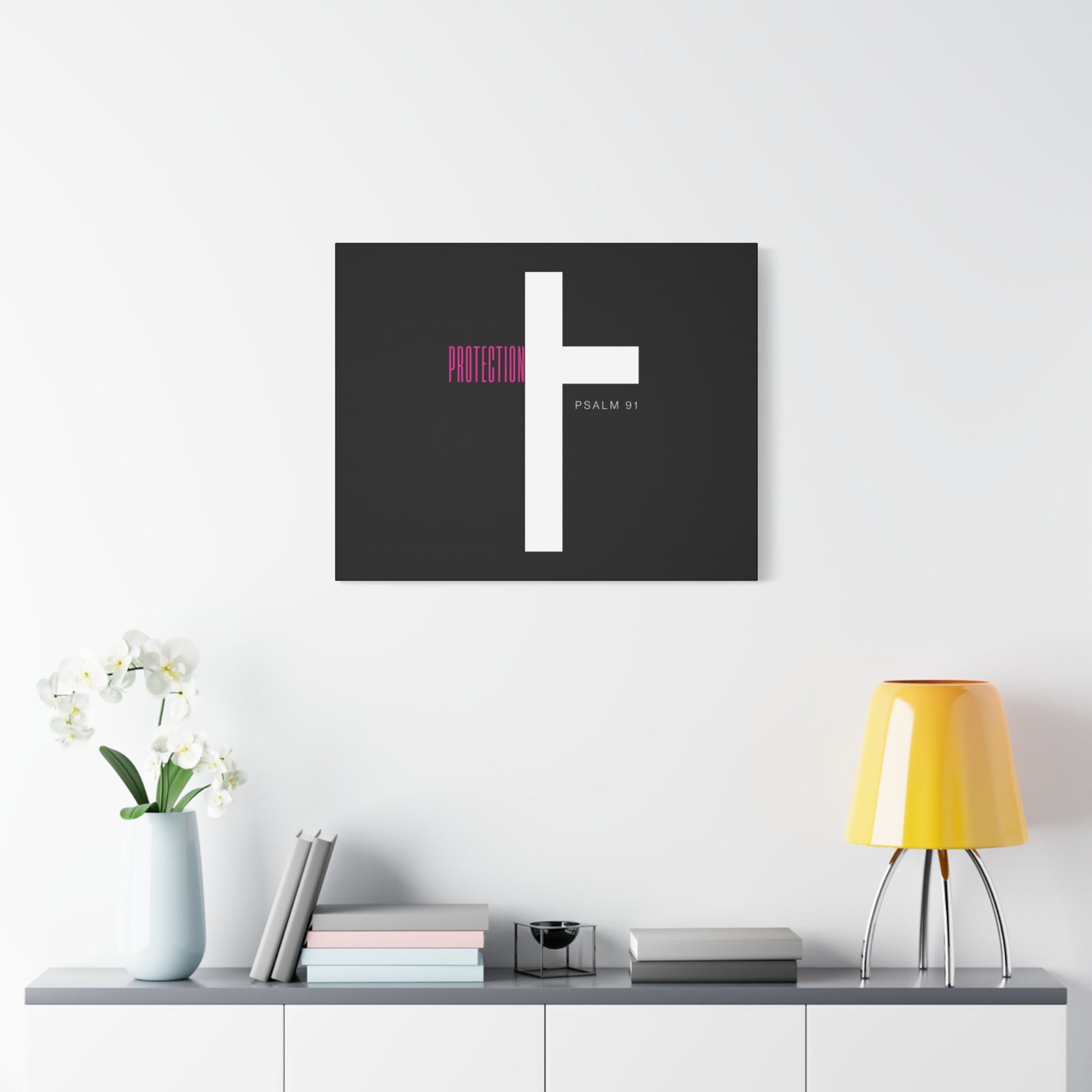 Faith-Inspired Canvas Print - Psalm 91, Home Decor, Wall Art, Christian Gift, Inspirational Decoration