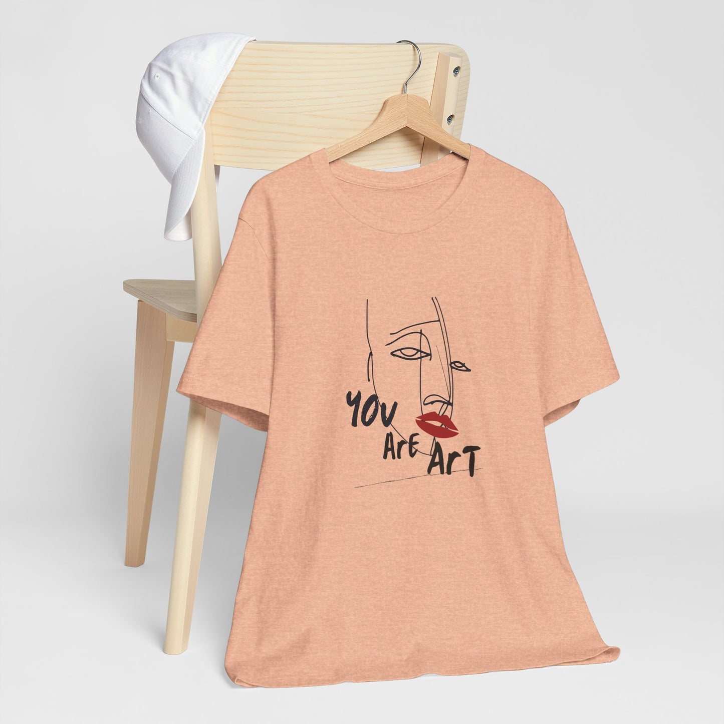 Artistic Expression Unisex Tee - You Are Art, Creative Gift, Casual Wear, Modern Design, Art Lover's Shirt