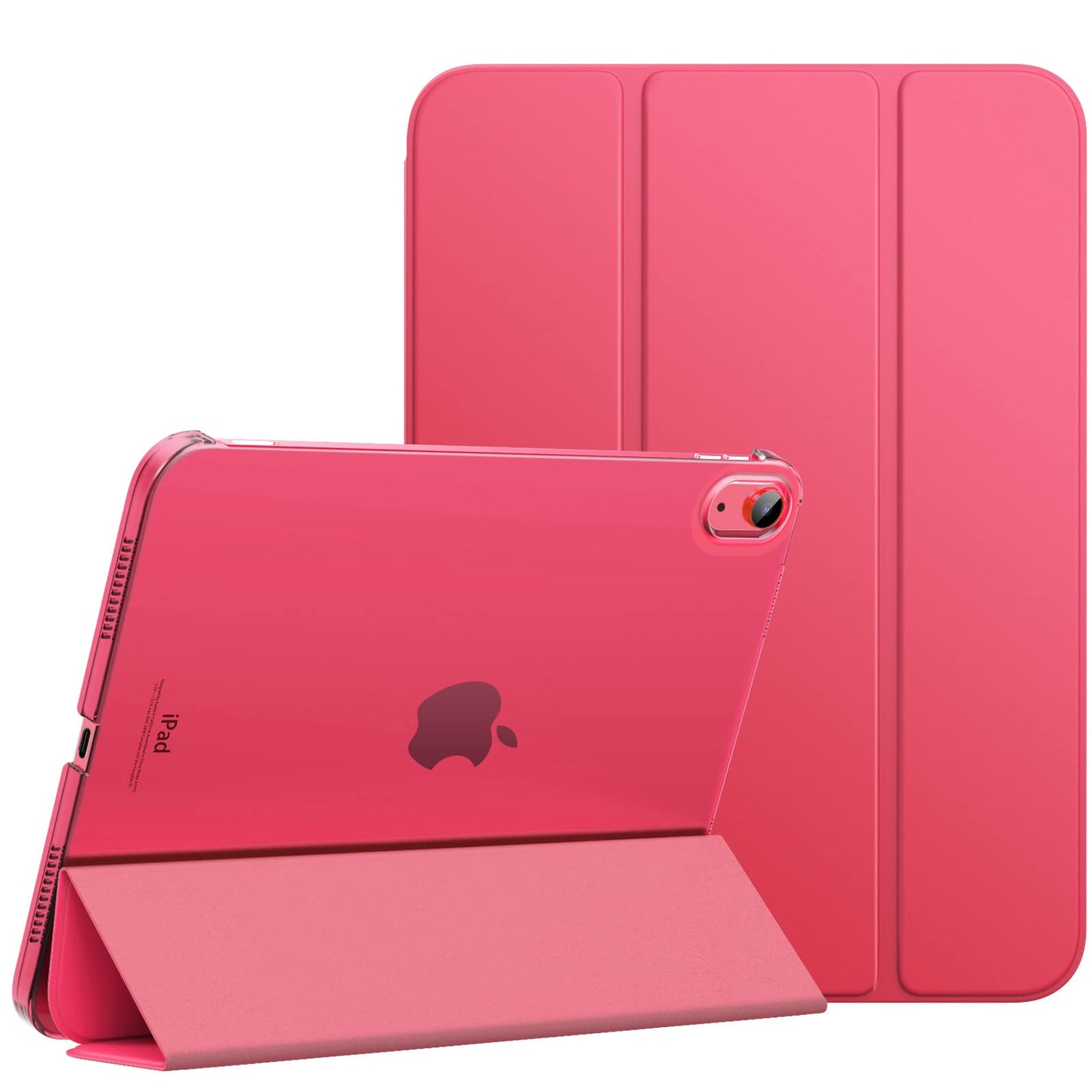 MoKo for iPad (A16) 11th Generation Case 11 Inch 2025, iPad 10th Generation Case 10.9 Inch 2022, Slim Stand Hard PC Translucent Back Shell Smart Cover, Support Touch ID, Auto Wake/Sleep, Navy Blue